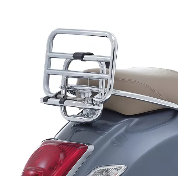 [606525M] Vespa bagagedrager achter (vouwbaar) Chroom GTS